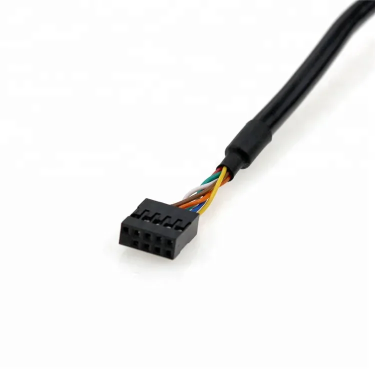Dual USB 2.0 panel mount to 9 Pin cable - product image 4