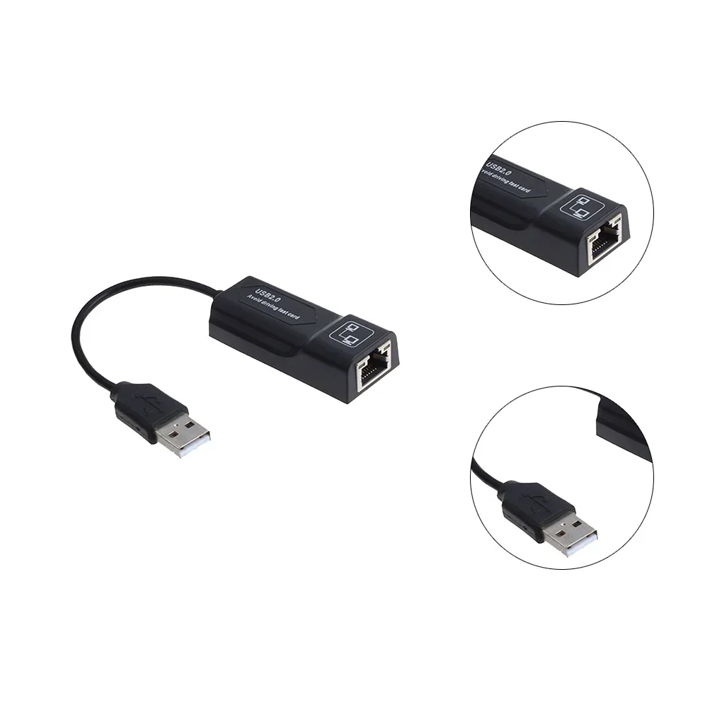 USB 2.0 To RJ45 Extension Adapter Cable - 20cm - product image 6