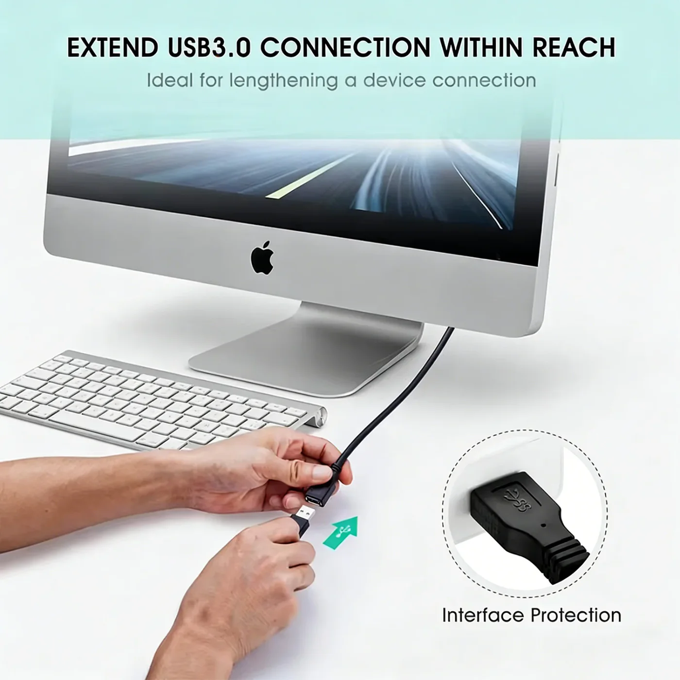 USB 3.0 Male-to-Female Extension Cable, 1.5-5m - product image 5