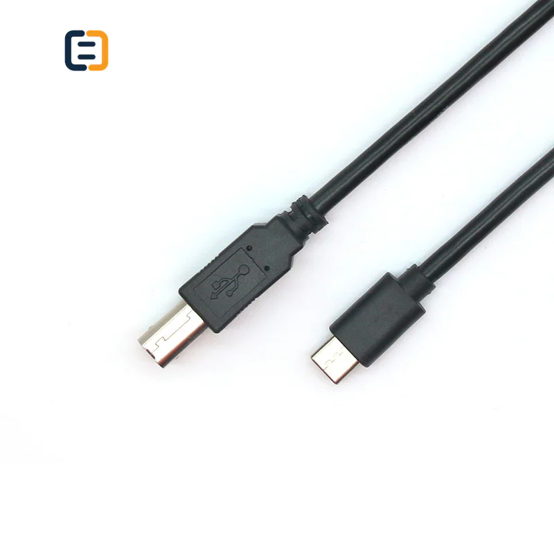USB-C to USB-B Printer Cable, USB 2.0, 0.5-2m