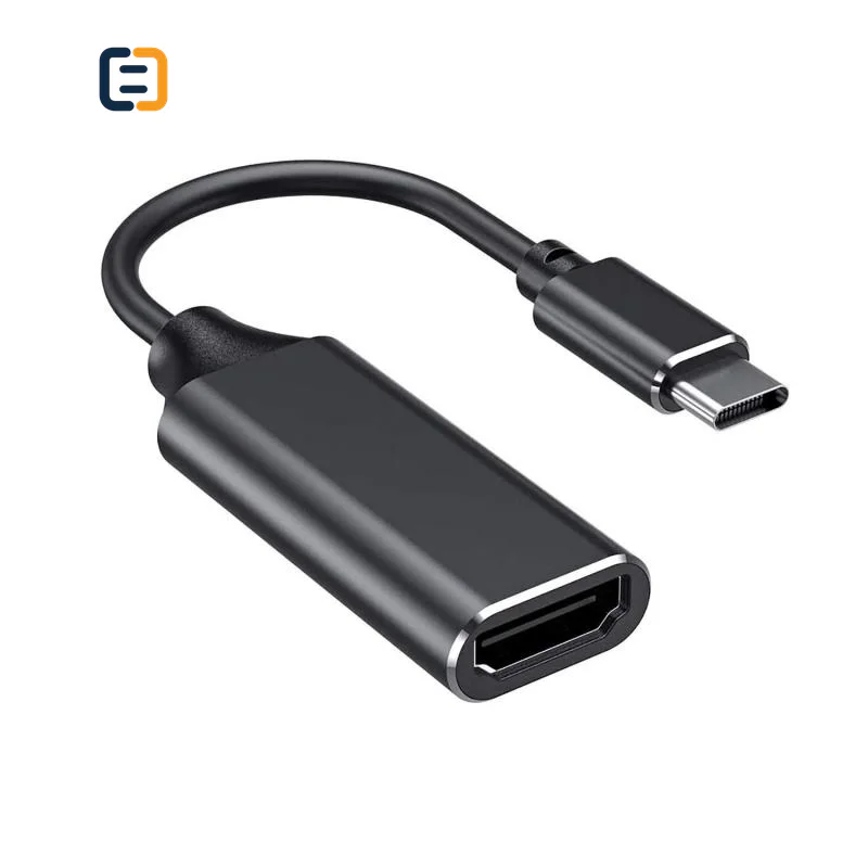Black USB-C to HDMI Adapter Cable, 4K 30Hz