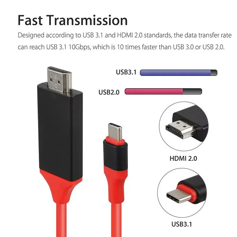 USB-C to HDMI Cable, 4K, 2m - product image 4