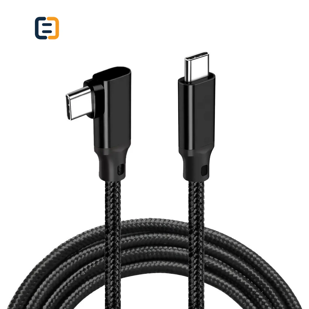 100W 5 A Emark 90 degree USB-C Fast charging PD cable - 0.2m/0.5m/1m/1.5m/2m/3m