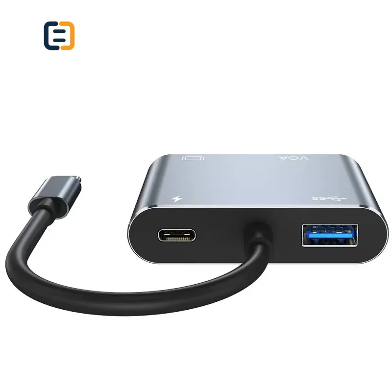 4-in-1 USB-C Hub with HDMI, VGA, USB 3.0 & 100W PD - product image 5
