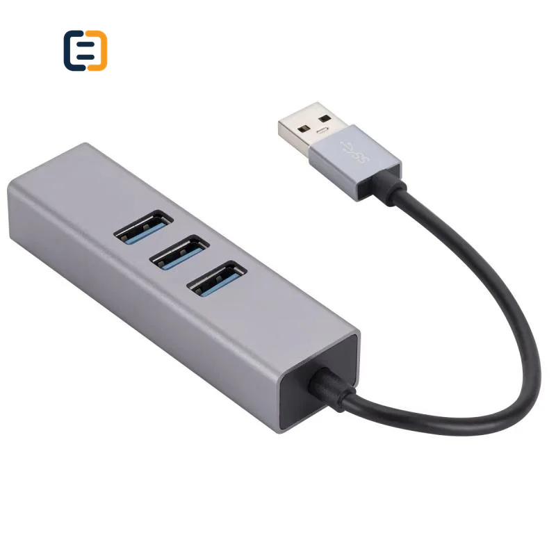 USB 3.0 to USB3.0 and Gigabit Ethernet Adapter
