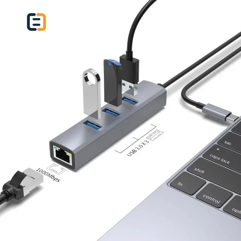 USB 3.0 to USB3.0 and Gigabit Ethernet Adapter - product image 5