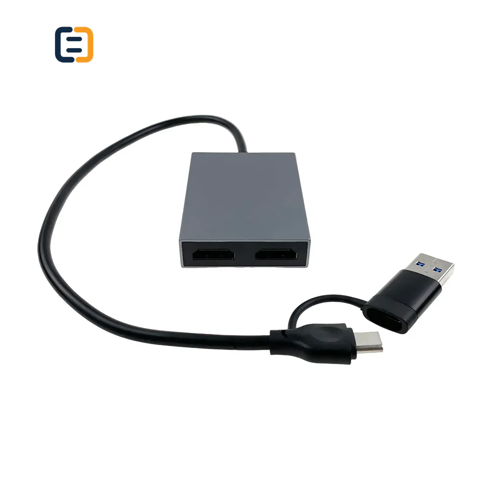 USB-C & USB3.0 to Dual HDMI Adapter - 0.2m - product image 3