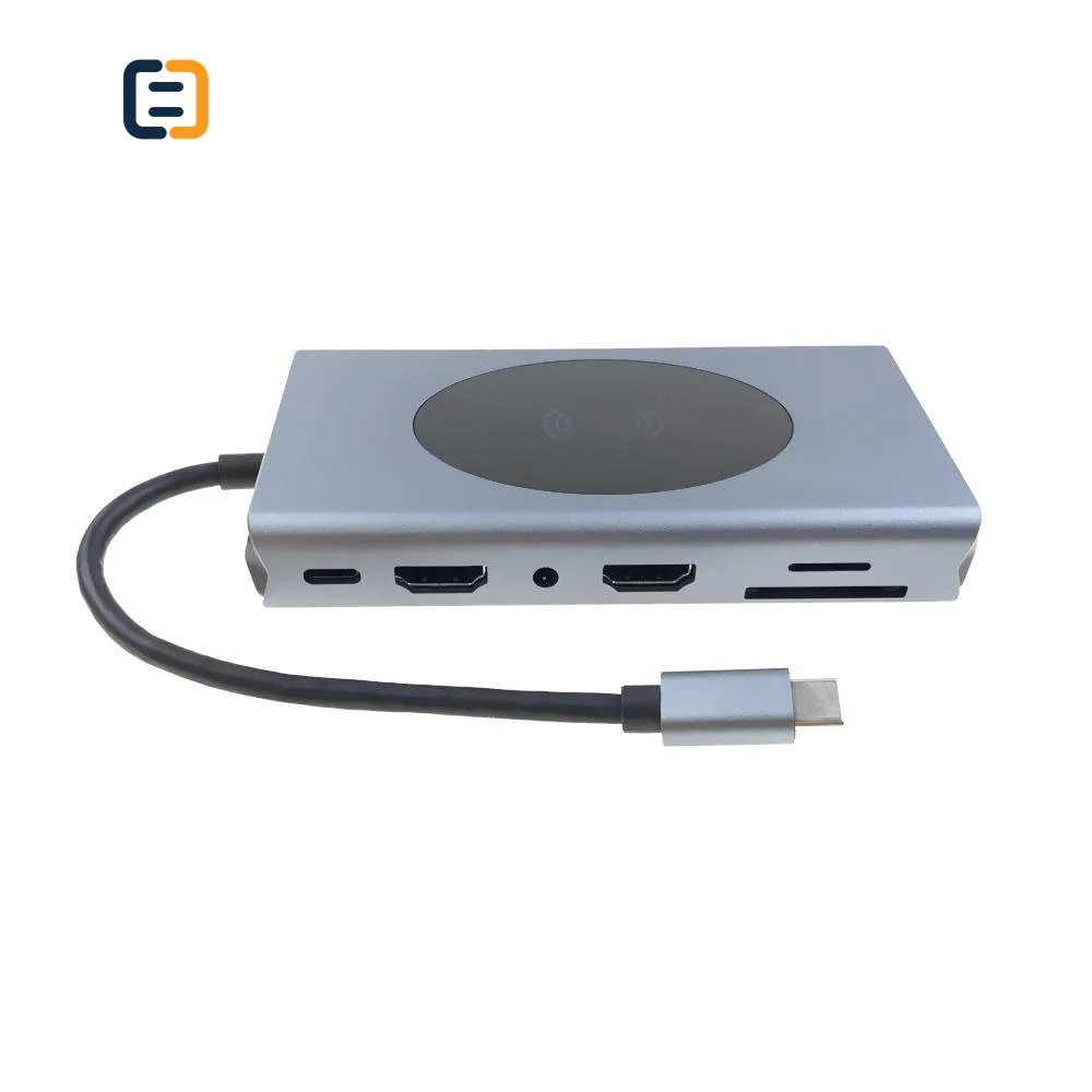 14-in-1 USB-C Docking Station with Dual 4K HDMI & Gigabit RJ45