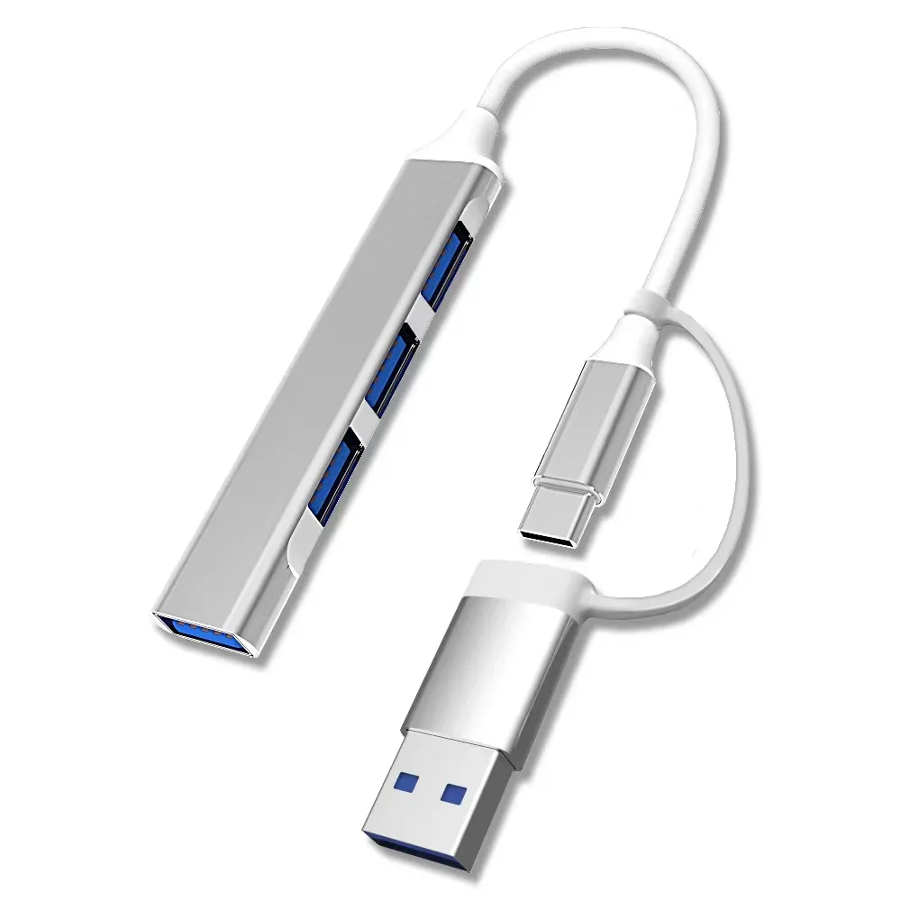 2 in 1 USB A and USB-C USB-C to 4 Ports USB 3.0 USB 2.0 HUB - product image 3