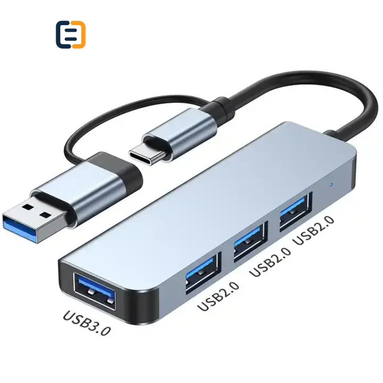 2 in 1 USB A and USB-C USB-C to 4 Ports 5 portsusb 3.0 USB 2.0 HUB