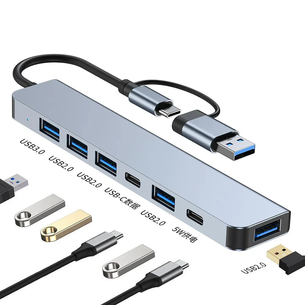 2 in 1 USB A and USB-C USB-C to 4 Ports 5 portsusb 3.0 USB 2.0 HUB - product image 4