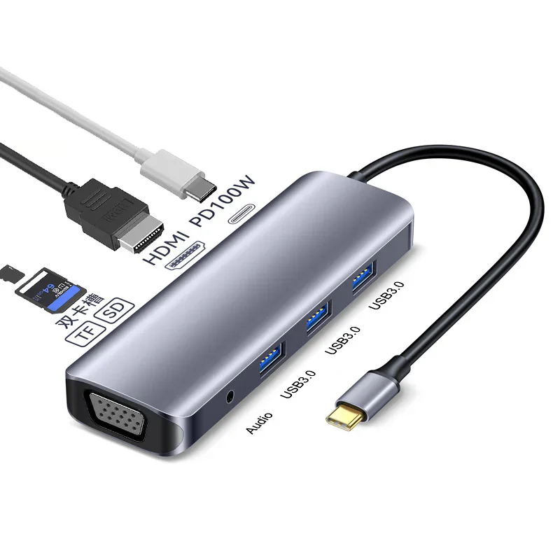8 in 1 USB-C Hub Multiport Dock Station - product image 4