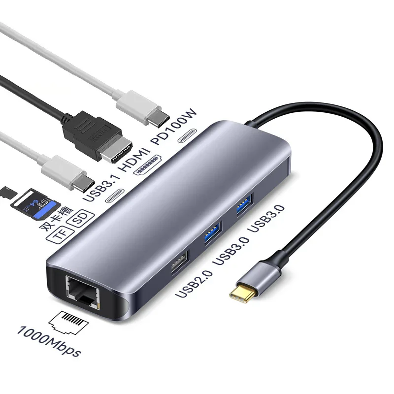 8 in 1 USB-C Hub Multiport Dock Station - product image 6