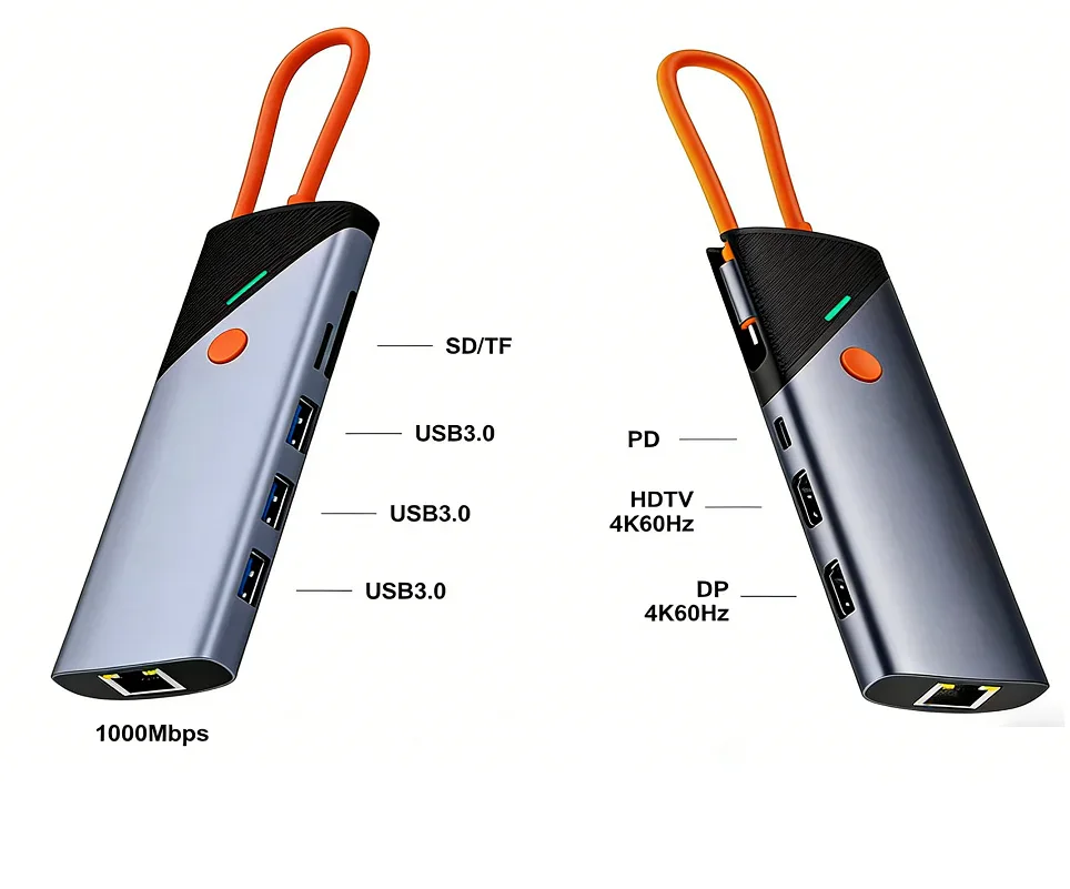 9 in 1 USB-C Docking Station with 2 HDMI ports - 4K60hz - product image 3