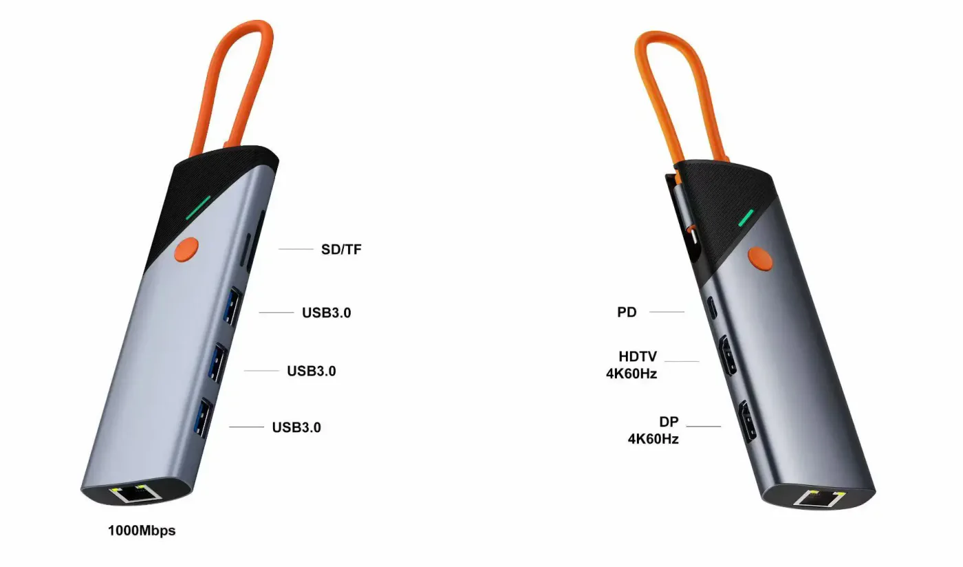 9 in 1 USB-C Docking Station with 2 HDMI ports - 4K60hz - product image 5